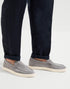 Brunello cucinelli chevron effect suede loafers
